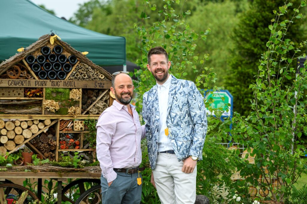 Matt Pottage and Ben Pope Judges Master Gardeners Cup Royal Windsor Flower Show